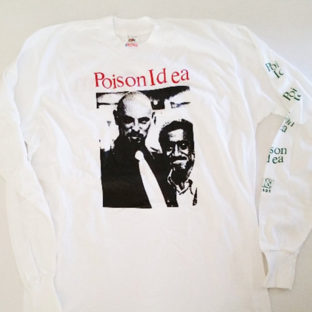 POISON IDEA Shirt Sz LG Hail Satan Vintage L/S Mint Sammy Davis Jr Anton Lavey